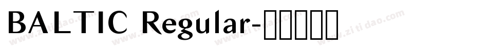 BALTIC Regular字体转换